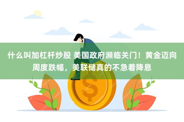 什么叫加杠杆炒股 美国政府濒临关门！黄金迈向周度跌幅，美联储真的不急着降息